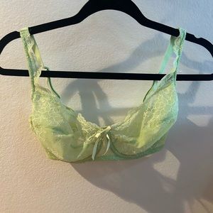 Felina lime green lace bra
